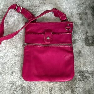 Roots Fuchsia Crossbody Bag